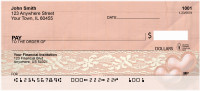 Antique Lace And Hearts Personal Checks | QBR-01