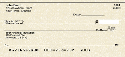 personal printed checks